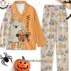 Winnie The Pooh Halloween Pumpkin Lights Design Pajamas Set