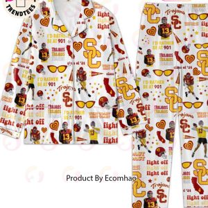 Trojans West Coast Id Rather Be At 901 White Pajamas Set