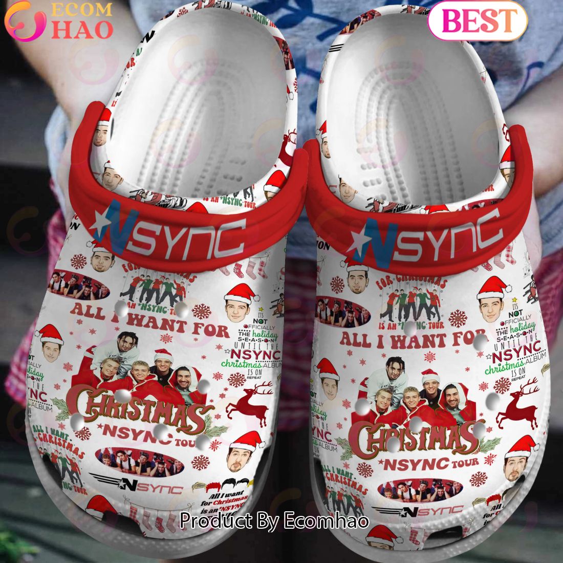 Christmas NSYNC Tour Crocs