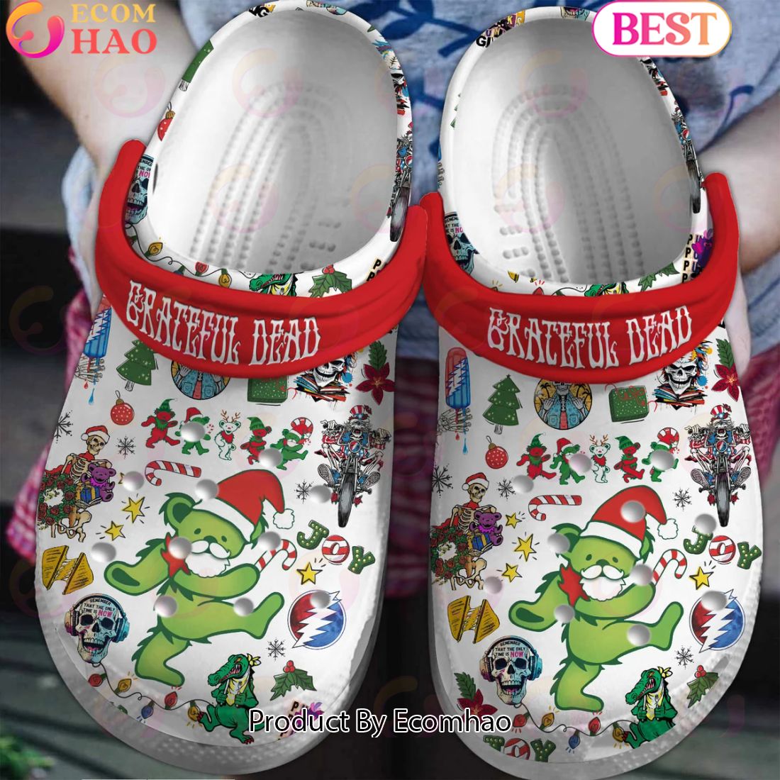 Grateful Dead Christmas Crocs