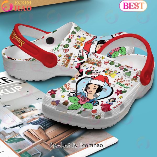 Snow White Santa’s Coming Let It Snow Crocs