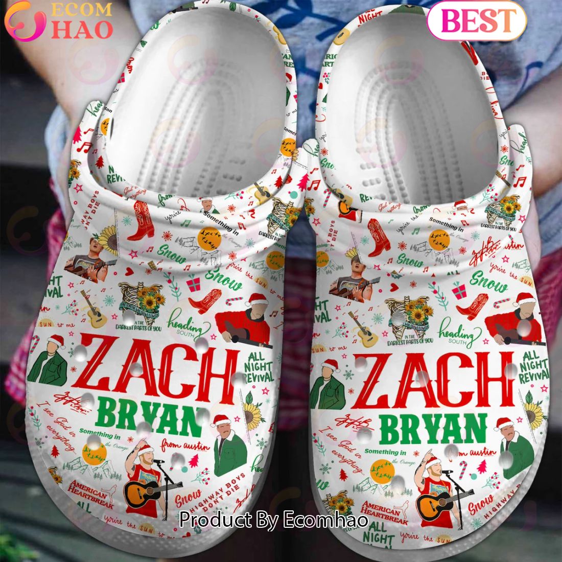 Zach Bryan Snow American Heartbreak Crocs