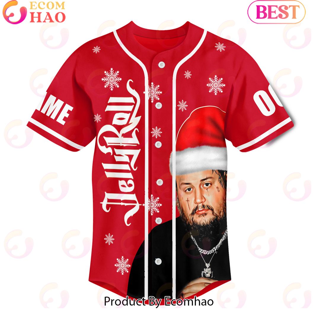 All I Want For Christmas Is Jelly Roll Personalized Baseball Jersey