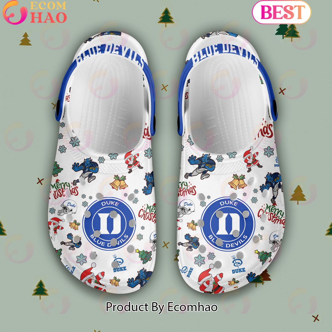 NCAA Duke Blue Devils Merry Christmas Crocs