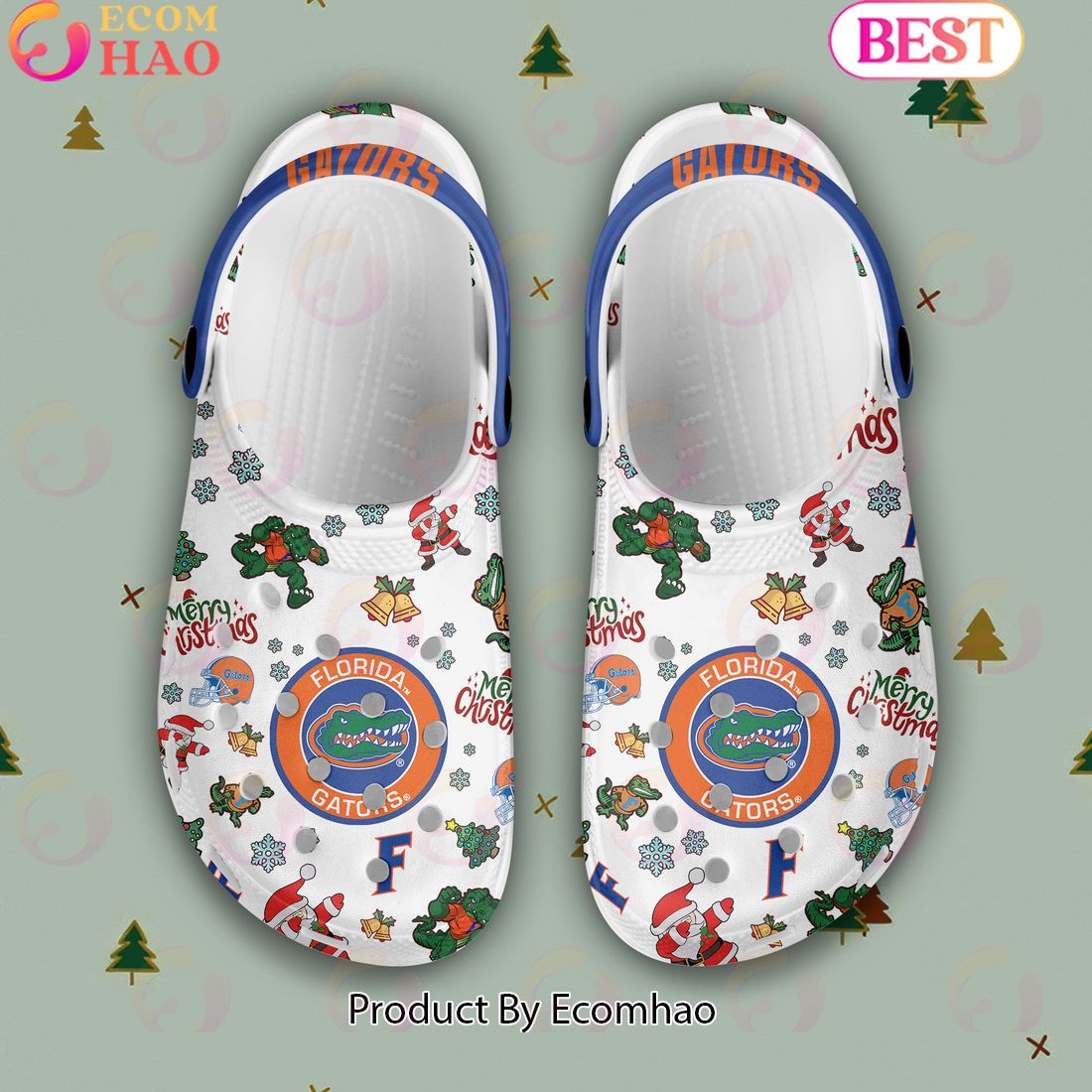 NCAA Florida Gators Merry Christmas Crocs