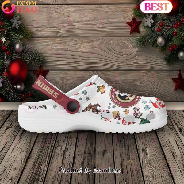 NCAA Florida State Seminoles Merry Christmas Crocs