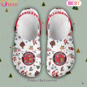 NCAA Louisville Cardinals Merry Christmas Crocs