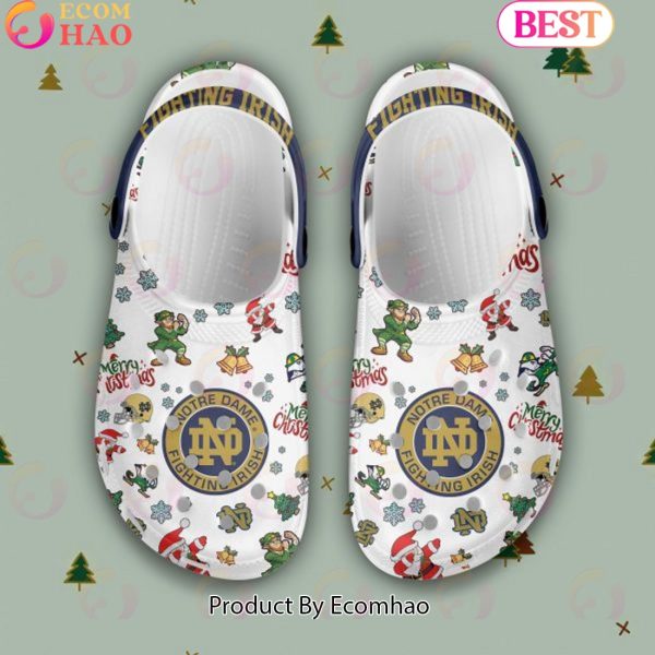 NCAA Notre Dame Fighting Irish Merry Christmas Crocs