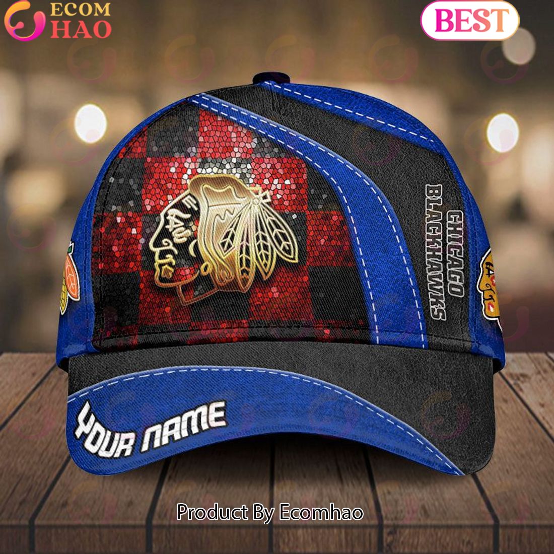 NHL Chicago Blackhawks Glitter Classic Cap