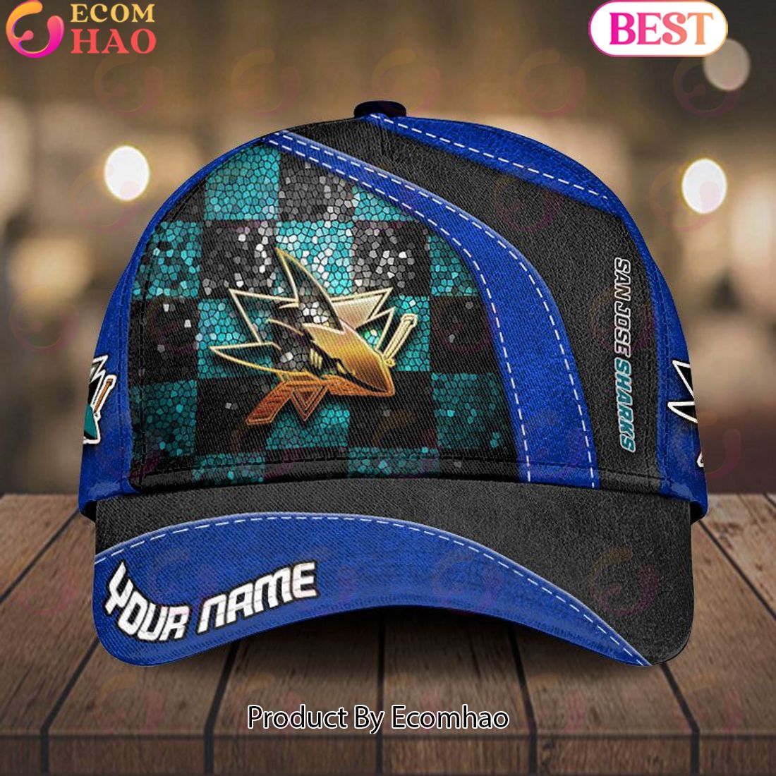 NHL San Jose Sharks Glitter Classic Cap