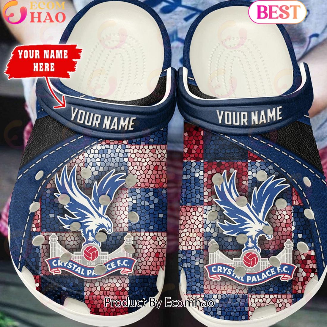 Crystal Palace EPL Clog Shoes Glitter