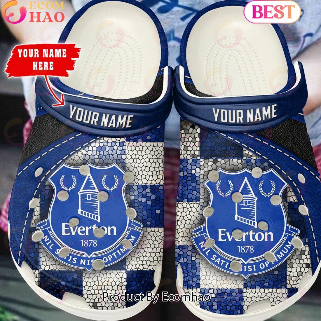 Crystal Palace EPL Clog Shoes Glitter