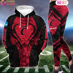 NCAA Cincinnati Bearcats Hoodie And Leggings Custom Your Name, Football Team Clothings, Gift For Football Lovers