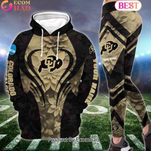 NCAA Colorado Buffaloes Hoodie And Leggings Custom Your Name, Football Team Clothings, Gift For Football Lovers