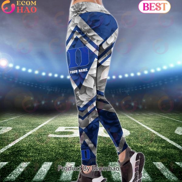 NCAA Duke Blue Devils Hoodie And Leggings Custom Your Name, Football Team Clothings, Gift For Football Lovers