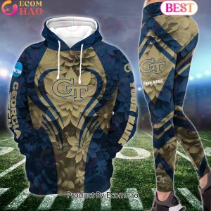 NCAA Georgia Tech Yellow Jackets Hoodie And Leggings Custom Your Name, Football Team Clothings, Gift For Football Lovers NCAA Georgia Tech Yellow Jackets Hoodie And Leggings Custom Your Name, Football Team Clothings, Gift For Football Lovers