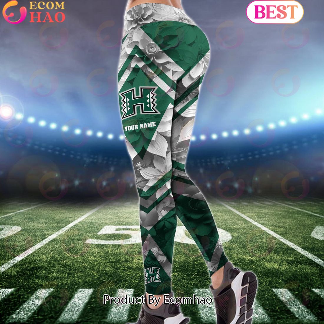 NCAA Hawaii Rainbow Warriors Hoodie And Leggings Custom Your Name, Football Team Clothings, Gift For Football Lovers