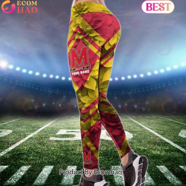 NCAA Maryland Terrapins Hoodie And Leggings Custom Your Name, Football Team Clothings, Gift For Football Lovers