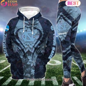 NCAA North Carolina Tar Heels Hoodie And Leggings Custom Your Name, Football Team Clothings, Gift For Football Lovers
