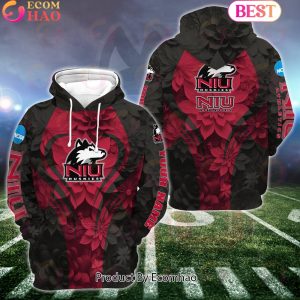 NCAA Northern Illinois Huskies Hoodie And Leggings Custom Your Name, Football Team Clothings, Gift For Football Lovers