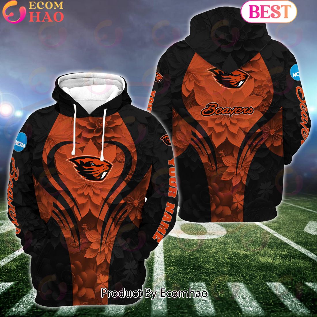 NCAA Oregon State Beavers Hoodie And Leggings Custom Your Name, Football Team Clothings, Gift For Football Lovers