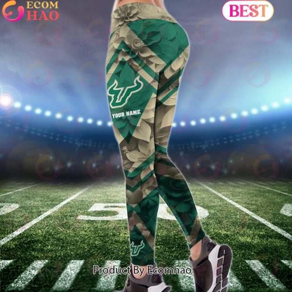 NCAA South Florida Bulls Hoodie And Leggings Custom Your Name, Football Team Clothings, Gift For Football Lovers