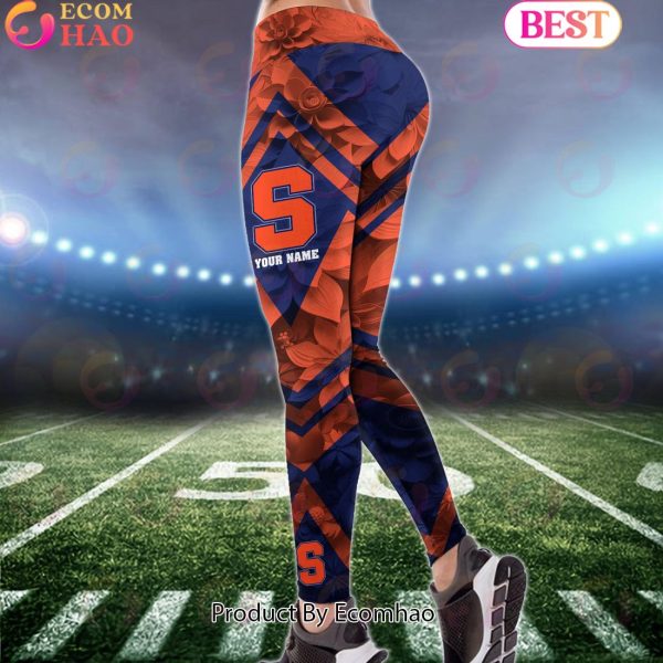 NCAA Syracuse Orange Hoodie And Leggings Custom Your Name, Football Team Clothings, Gift For Football Lovers