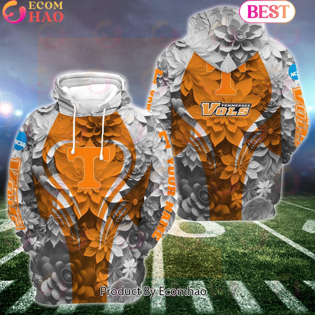 NCAA Tennessee Volunteers Hoodie And Leggings Custom Your Name, Football Team Clothings, Gift For Football Lovers