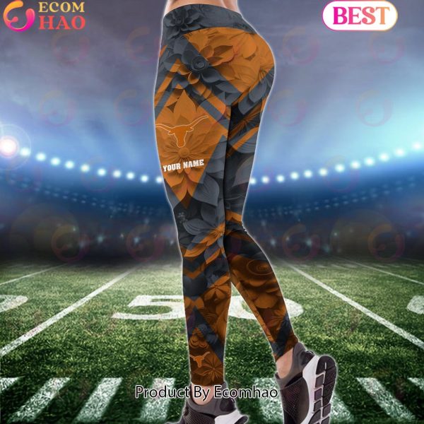 NCAA Texas Longhorns Hoodie And Leggings Custom Your Name, Football Team Clothings, Gift For Football Lovers