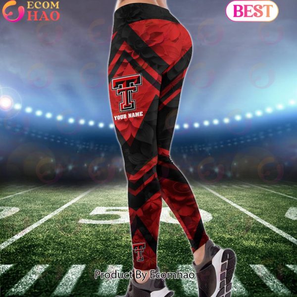 NCAA Texas Tech Red Raiders Hoodie And Leggings Custom Your Name, Football Team Clothings, Gift For Football Lovers
