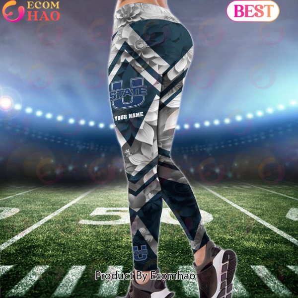 NCAA Utah State Aggies Hoodie And Leggings Custom Your Name, Football Team Clothings, Gift For Football Lovers