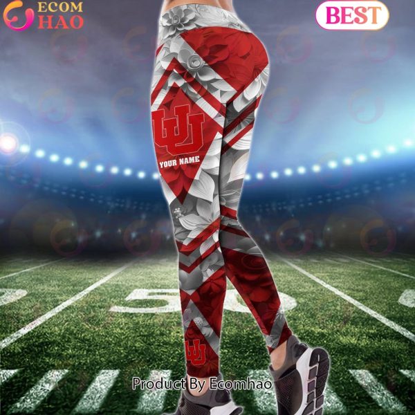 NCAA Utah Utes Hoodie And Leggings Custom Your Name, Football Team Clothings, Gift For Football Lovers