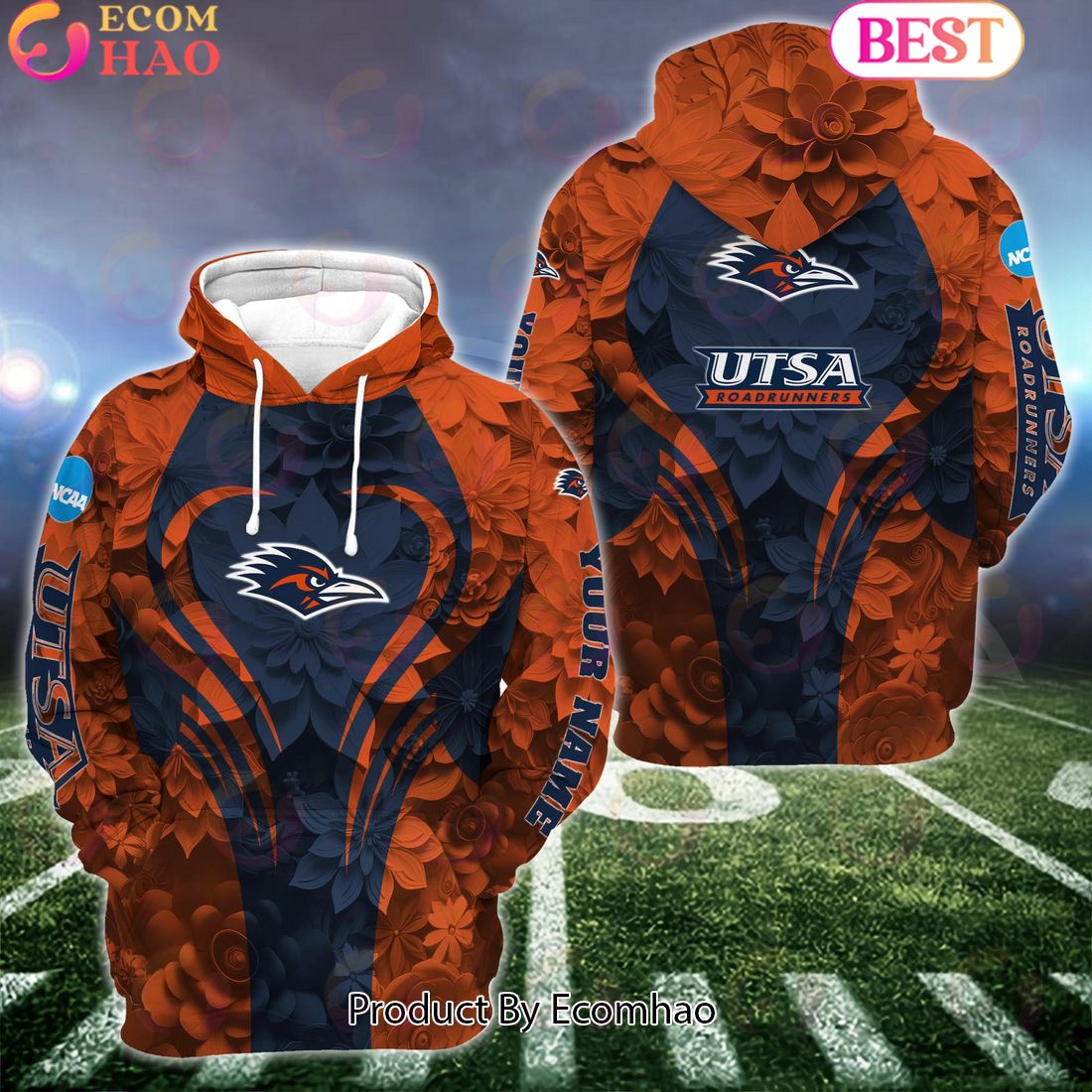 NCAA UTSA Roadrunners Hoodie And Leggings Custom Your Name, Football Team Clothings, Gift For Football Lovers