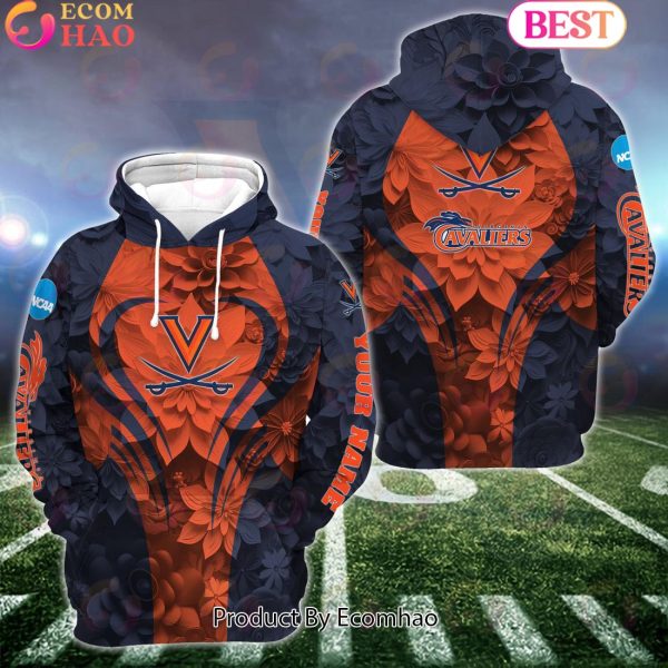 NCAA Virginia Cavaliers Hoodie And Leggings Custom Your Name, Football Team Clothings, Gift For Football Lovers