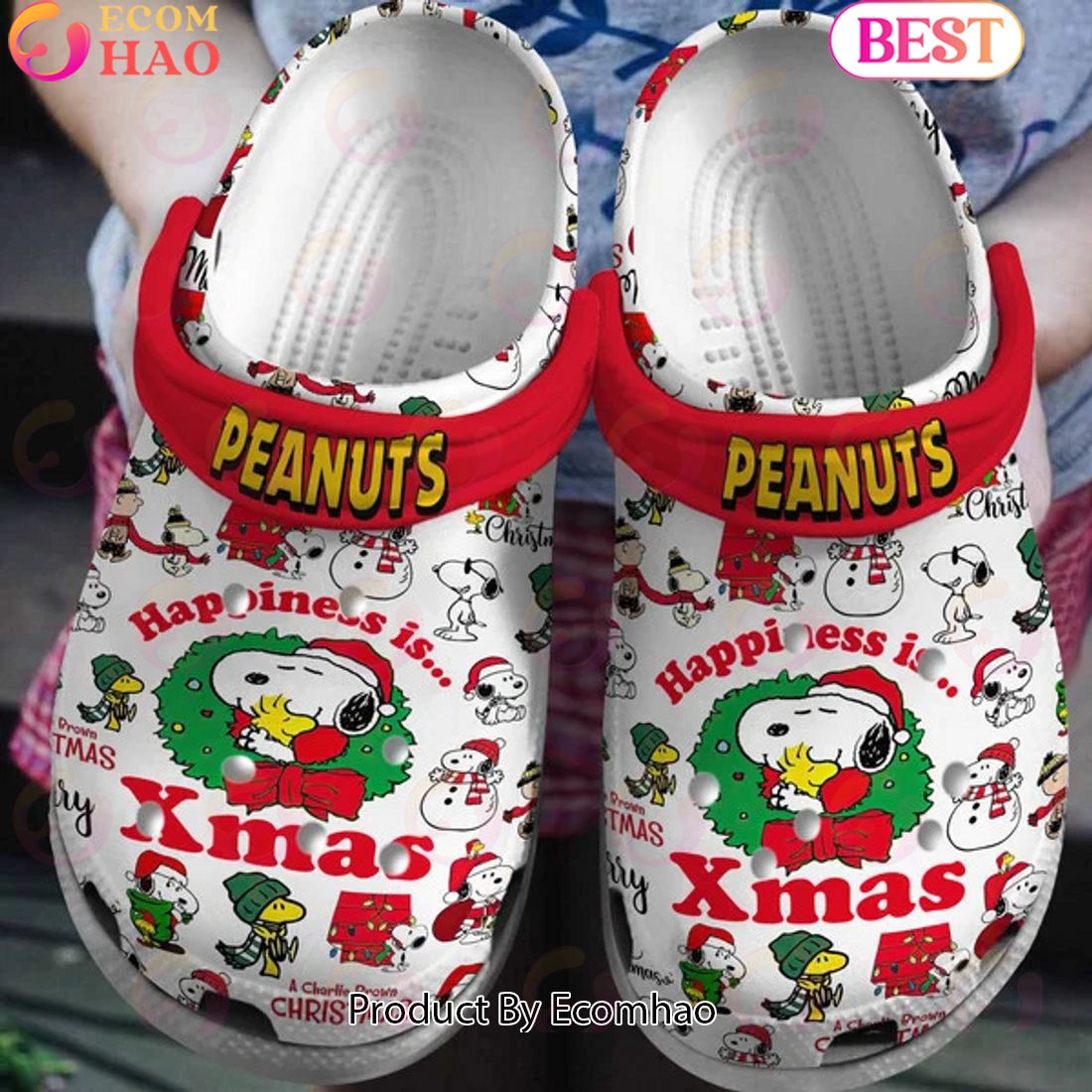 Peanuts Happiness Is Xmas A Charlie Browns Christmas Crocs