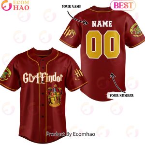 Harry Potter Gryffindor Custom Baseball Jersey