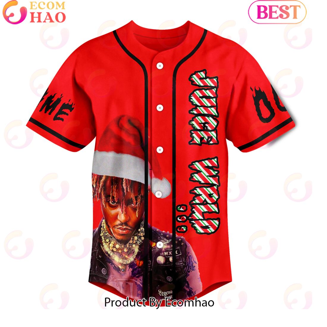 Juice Wrld 999 Custom Baseball Jersey - Ecomhao Store