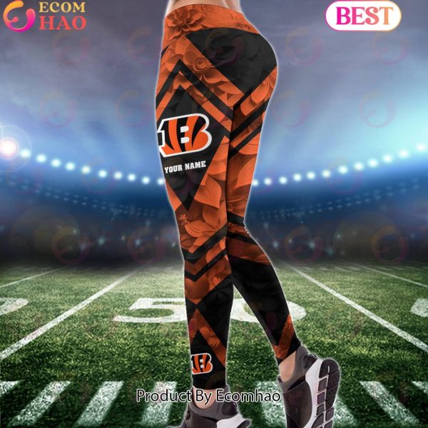 NFL Cincinnati Bengals Special Flowers Design Hoodie And Leggings