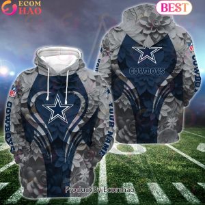 NFL Dallas Cowboys Special Flowers Design Hoodie And Leggings