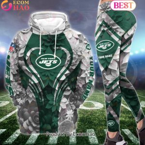 NFL New York Jets Special Flowers Design Hoodie And Leggings NFL New York Jets Special Flowers Design Hoodie And Leggings