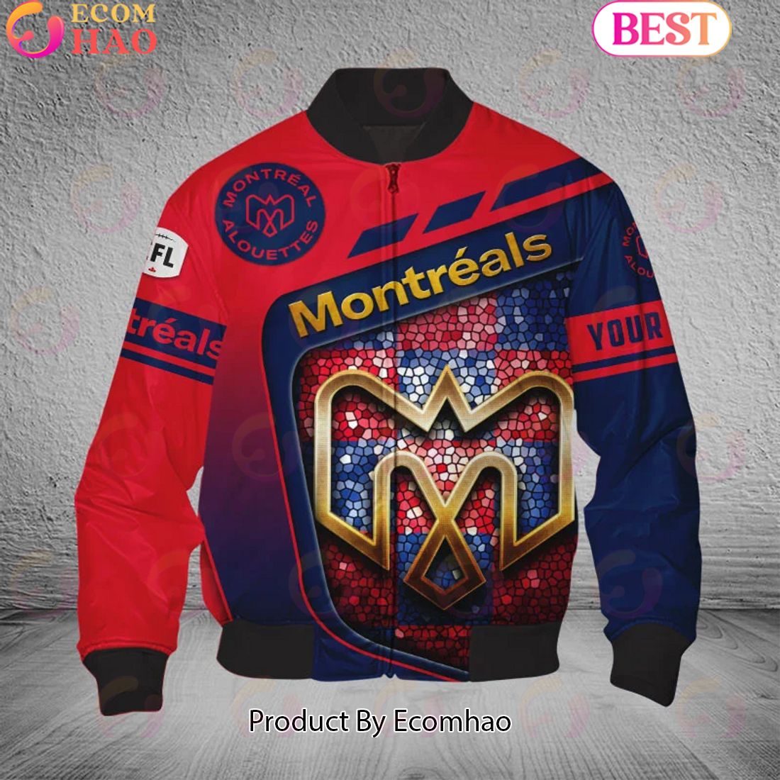 CFL Montreal Alouettes Glitter Bomber Jacket