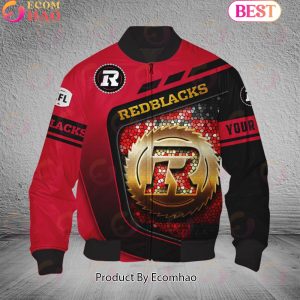 CFL Ottawa Redblacks Glitter Bomber Jacket