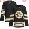 NHL Boston Bruins Black 100th Anniversary Primegreen Authentic Custom Hockey Jersey