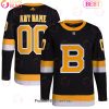 NHL Boston Bruins Black Home Primegreen Authentic Pro Custom Hockey Jersey NHL Boston Bruins Black Home Primegreen Authentic Pro Custom Hockey Jersey