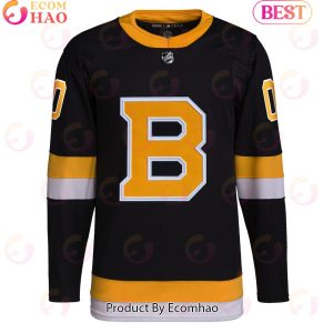 NHL Boston Bruins Black Alternate Primegreen Authentic Pro Custom Hockey Jersey