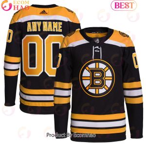 NHL Boston Bruins Black Home Primegreen Authentic Pro Custom Hockey Jersey