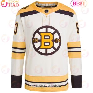 NHL Boston Bruins Brad Marchand Cream Primegreen Authentic Pro Player Hockey Jersey