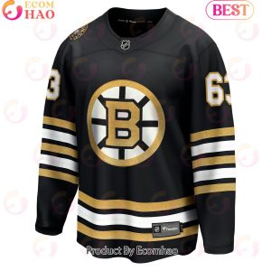 NHL Boston Bruins Brad Marchand Fanatics Branded Black 100th Anniversary Premier Breakaway Player Hockey Jersey