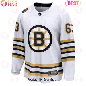 NHL Boston Bruins Brad Marchand Fanatics Branded White 100th Anniversary Premier Breakaway Player Hockey Jersey