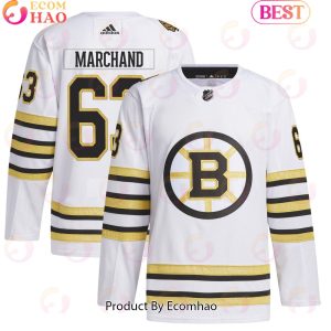 NHL Boston Bruins Brad Marchand White Primegreen Authentic Pro Player Hockey Jersey